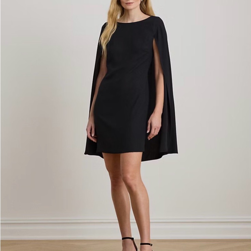 Ralph Lauren Black Label Elegant Black Mini Dress